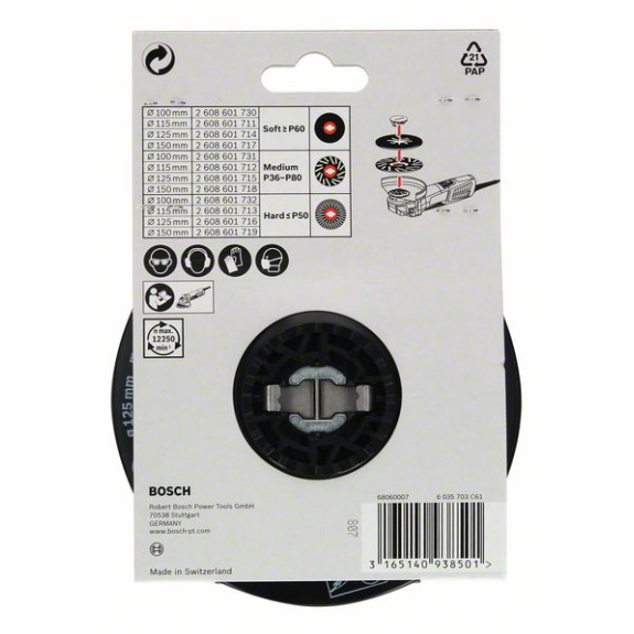 X-LOCK Stützteller 125 mm weich 125 mm, 12.500 U/min-Beschreibung lesen