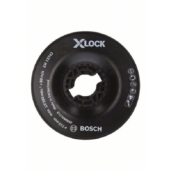 X-LOCK Stützteller 115 mm hart 115 mm, 13.300 U/min-Beschreibung lesen