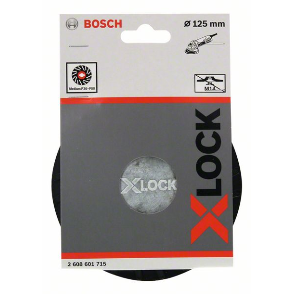 X-LOCK Stützteller 125 mm mittelhart 125 mm, 12.250 U/min-Beschreibung lesen
