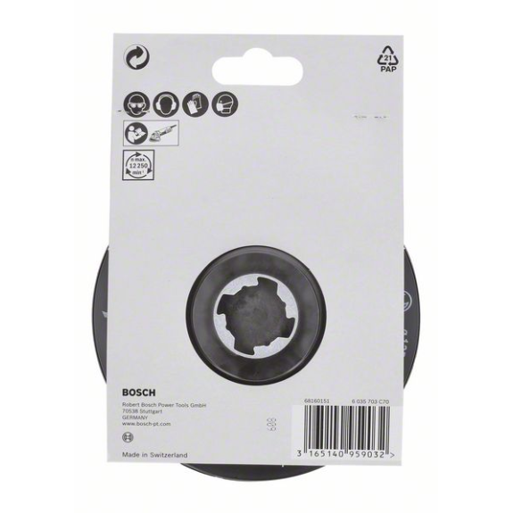 X-LOCK SCM Stützteller mit Mittelstift, 125 mm 125 mm, 12.250 U/min X-LOCK SCM Stützteller mit Mittelstift, 125 mm 125 mm, 12.250 U/min-Beschreibung lesen