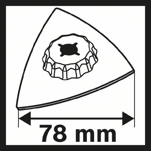 Carbide-RIFF Schleifplatte AVZ 90 RT2, 90 mm, Carbide Sanding, Grit 2-Beschreibung lesen
