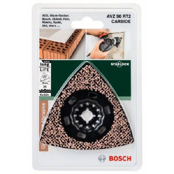 Carbide-RIFF Schleifplatte AVZ 90 RT2, 90 mm, Carbide Sanding, Grit 2-Beschreibung lesen