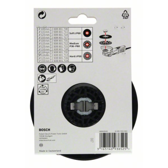 Plato de soporte X-LOCK de 125 mm duro 125 mm, 12 250 rpm -  2608601716-Leer más