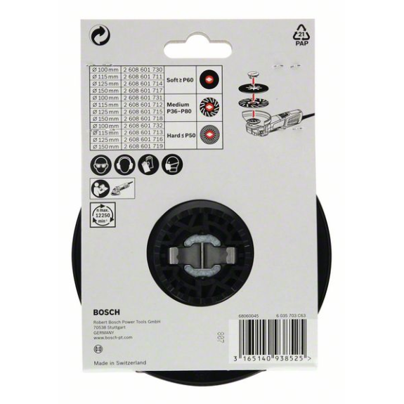X-LOCK Stützteller 125 mm hart 125 mm, 12.250 U/min X-LOCK Stützteller 125 mm hart 125 mm, 12.250 U/min-Beschreibung lesen