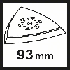 Schleifplatte Starlock AVI 93 G, 93 mm, DIY Schleifplatte Starlock AVI 93 G, 93 mm, DIY