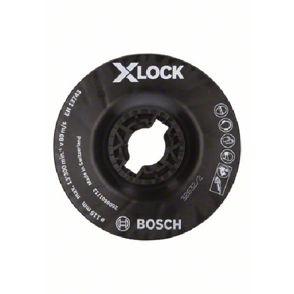 Plaque de support X-LOCK 115 mm mi-dur 115 mm, 13 300 tr/min-Leer más