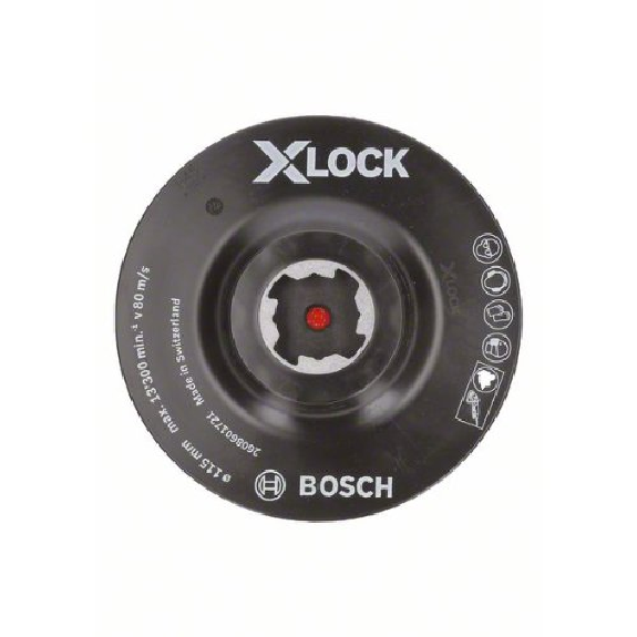 X-LOCK Stützteller 115 mm, Klettverschluss 115 mm, 13.300 U/min-Beschreibung lesen