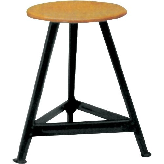 Bandstahl-Hocker 3 Beine, H550 mm-Beschreibung lesen