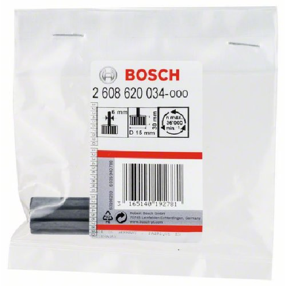 Aufnahmeschaft für Schleifhülsen, 15 mm, 30 mm, für Geradschleifer-Beschreibung lesen