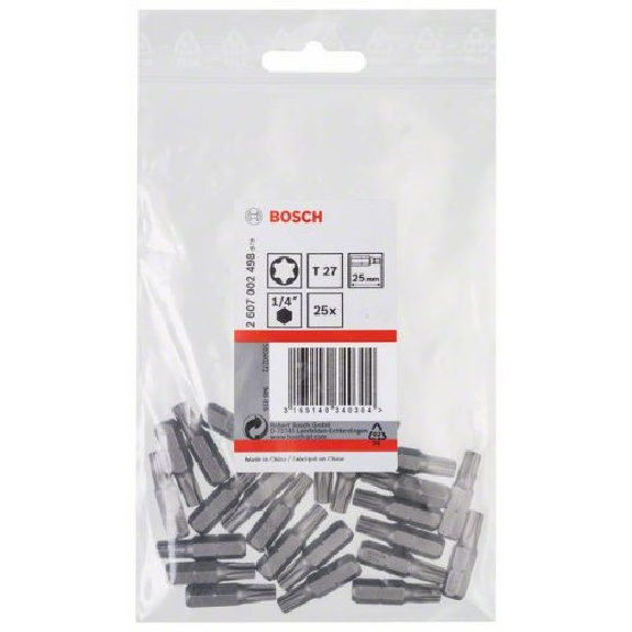 Schrauberbit Extra-Hart, T27, 25 mm, 25er-Pack-Beschreibung lesen