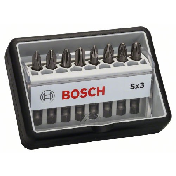 Schrauberbit-Set Robust Line Sx Extra-Hart, 8-teilig, 49 mm, PH, PZ Schrauberbit-Set Robust Line Sx Extra-Hart, 8-teilig, 49 mm, PH, PZ-Beschreibung lesen