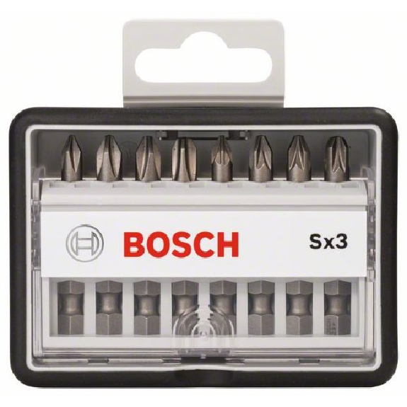 Schrauberbit-Set Robust Line Sx Extra-Hart, 8-teilig, 49 mm, PH, PZ Schrauberbit-Set Robust Line Sx Extra-Hart, 8-teilig, 49 mm, PH, PZ-Beschreibung lesen