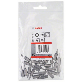 Schrauberbit Extra-Hart, T10, 25 mm, 25er-Pack-Beschreibung lesen