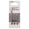 Schrauberbit Extra-Hart, HEX 3, 49 mm, 3er-Pack