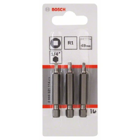 Schrauberbit Extra-Hart, R1, 49 mm, 3er-Pack Schrauberbit Extra-Hart, R1, 49 mm, 3er-Pack-Beschreibung lesen