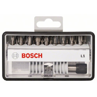Schrauberbit-Set Robust Line L Extra-Hart, 18+1-teilig, 25mm, PH, PZ, Torx-Beschreibung lesen