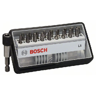 Schrauberbit-Set Robust Line L Extra-Hart, 18+1-teilig, 25mm, PH, PZ, Torx-Beschreibung lesen