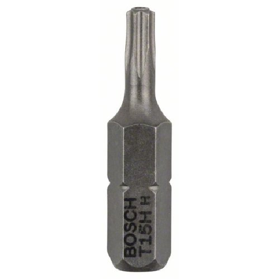 Security-Torx-Schrauberbit Extra-Hart, T15H, 25 mm, 2er-Pack-Beschreibung lesen