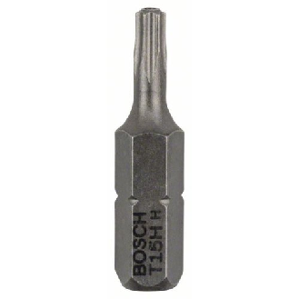 Security-Torx-Schrauberbit Extra-Hart, T15H, 25 mm, 2er-Pack-Beschreibung lesen