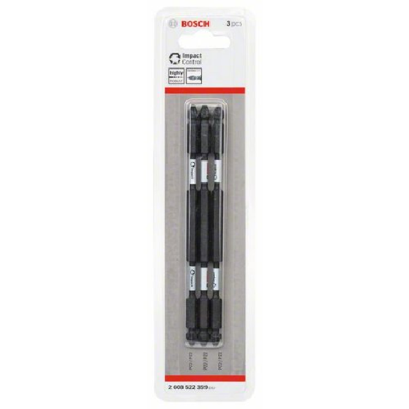 Doppelklingen Schrauberbit-Set Impact Control, 3-teilig, PZ2-PZ2, 150 mm-Beschreibung lesen