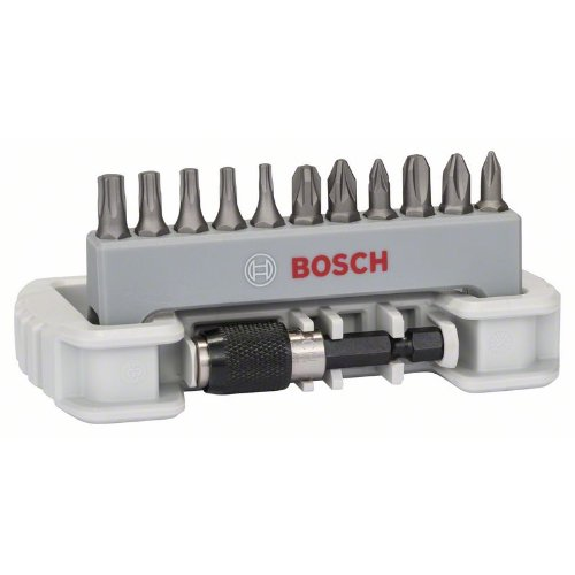 Schrauberbit-Set Extra-Hart, 11-teilig, PH, PZ, T, 25 mm, Bithalter-Beschreibung lesen