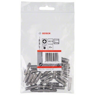 Schrauberbit Extra-Hart, PZ 3, 25 mm, 25er-Pack-Beschreibung lesen