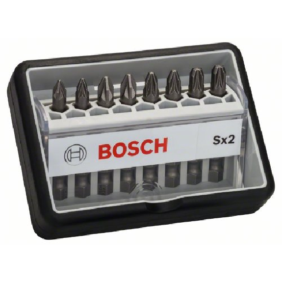 Schrauberbit-Set Robust Line Sx Extra-Hart, 8-teilig, 49 mm, PZ Schrauberbit-Set Robust Line Sx Extra-Hart, 8-teilig, 49 mm, PZ-Beschreibung lesen