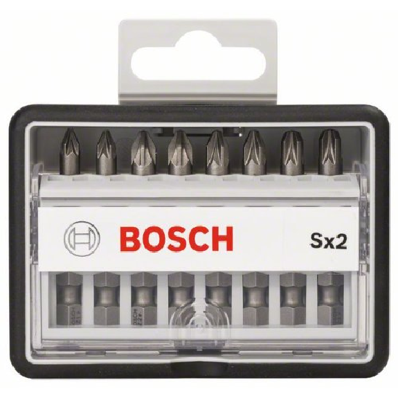 Schrauberbit-Set Robust Line Sx Extra-Hart, 8-teilig, 49 mm, PZ Schrauberbit-Set Robust Line Sx Extra-Hart, 8-teilig, 49 mm, PZ-Beschreibung lesen