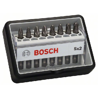 Schrauberbit-Set Robust Line Sx Extra-Hart, 8-teilig, 49 mm, PZ-Beschreibung lesen