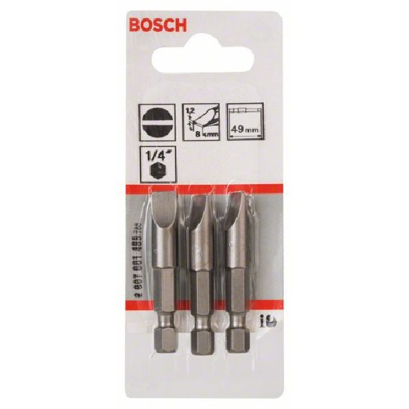 Schrauberbit Extra-Hart, S 1,2 x 8,0, 49 mm, 3er-Pack Schrauberbit Extra-Hart, S 1,2 x 8,0, 49 mm, 3er-Pack-Beschreibung lesen