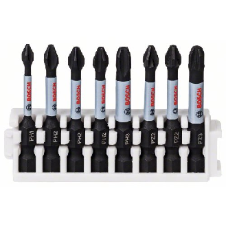 Schrauberbit-Set Impact Control, 8-teilig, PH1-PH3/PZ2-PZ3, 50 mm-Beschreibung lesen