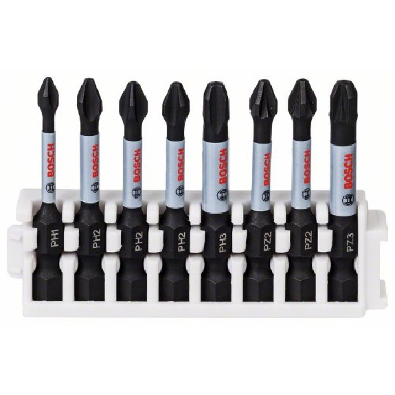 Schrauberbit-Set Impact Control, 8-teilig, PH1-PH3/PZ2-PZ3, 50 mm Schrauberbit-Set Impact Control, 8-teilig, PH1-PH3/PZ2-PZ3, 50 mm-Beschreibung lesen