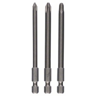 Schrauberbit-Set Extra-Hart, 3-teilig, PH1, PH2, PH3, 152 mm-Beschreibung lesen
