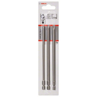 Schrauberbit-Set Extra-Hart, 3-teilig, PH1, PH2, PH3, 152 mm-Beschreibung lesen