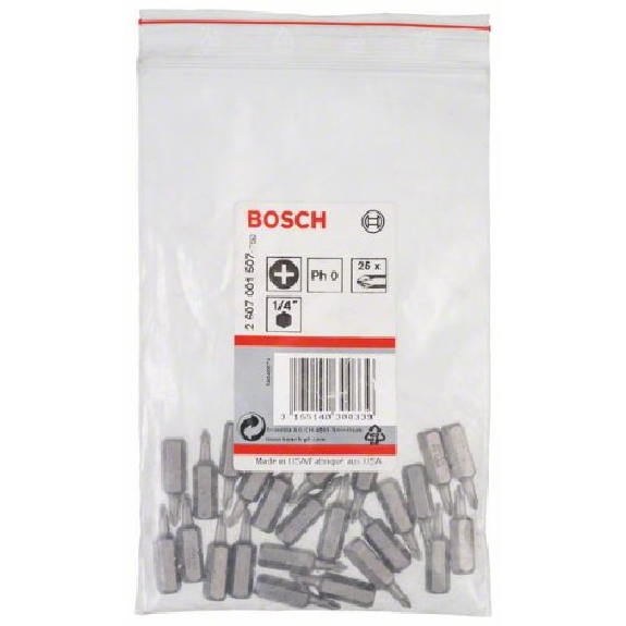 Schrauberbit Extra-Hart, PH 0, 25 mm, 25er-Pack-Beschreibung lesen