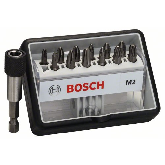 Schrauberbit-Set Robust Line M Extra-Hart, 12 + 1-teilig, 25mm, PH, PZ-Beschreibung lesen