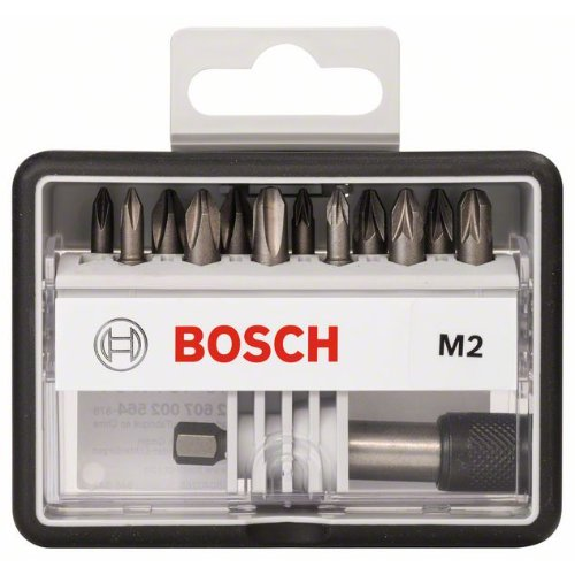 Schrauberbit-Set Robust Line M Extra-Hart, 12 + 1-teilig, 25mm, PH, PZ Schrauberbit-Set Robust Line M Extra-Hart, 12 + 1-teilig, 25mm, PH, PZ-Beschreibung lesen