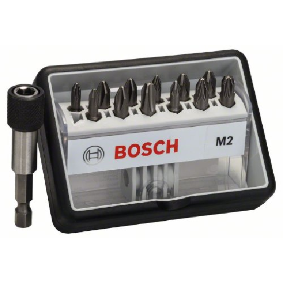 Schrauberbit-Set Robust Line M Extra-Hart, 12 + 1-teilig, 25mm, PH, PZ Schrauberbit-Set Robust Line M Extra-Hart, 12 + 1-teilig, 25mm, PH, PZ-Beschreibung lesen