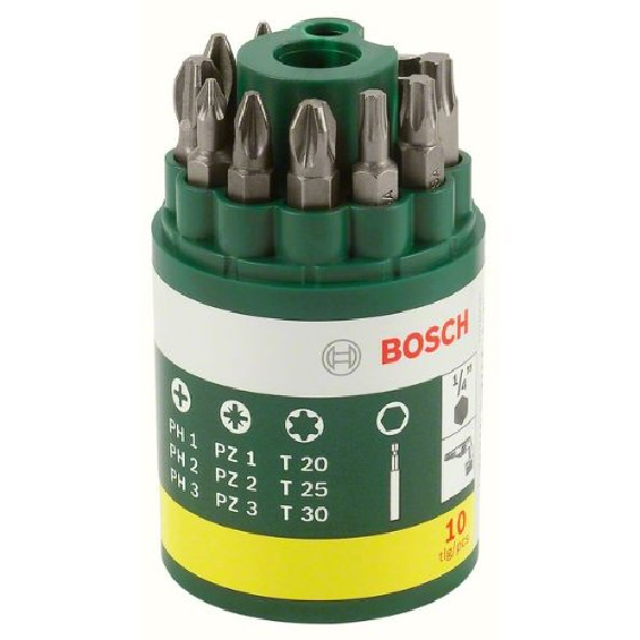 Schrauberbit-Set, 10-teilig, inklusive Torx-Beschreibung lesen