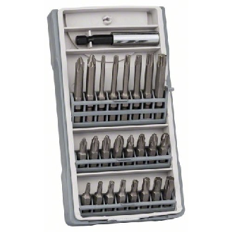 Schrauberbit-Set, 25-teilig, 25 mm, 49 mm, mit magnetischem Universalhalter-Beschreibung lesen