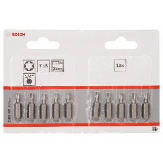 Schrauberbit Extra-Hart, T15, 25 mm, 10er-Pack-Beschreibung lesen