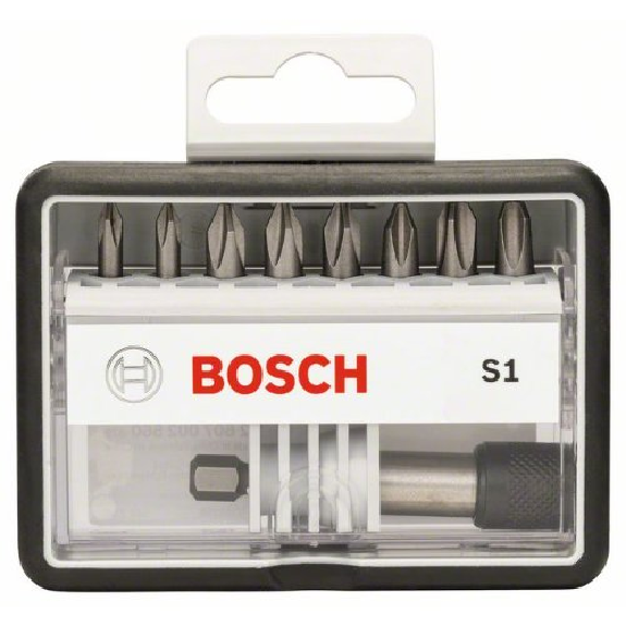 Schrauberbit-Set Robust Line S Extra-Hart, 8 + 1 teilig, 25 mm, PH Schrauberbit-Set Robust Line S Extra-Hart, 8 + 1 teilig, 25 mm, PH-Beschreibung lesen