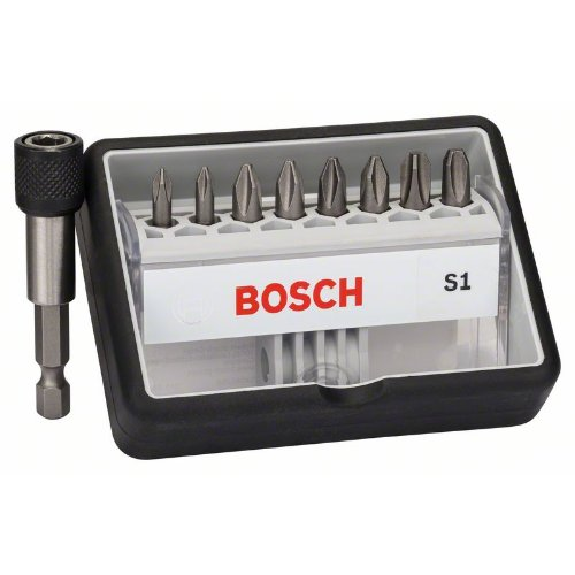 Schrauberbit-Set Robust Line S Extra-Hart, 8 + 1 teilig, 25 mm, PH Schrauberbit-Set Robust Line S Extra-Hart, 8 + 1 teilig, 25 mm, PH-Beschreibung lesen