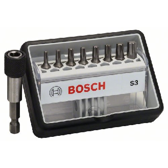 Schrauberbit-Set Robust Line S Extra-Hart, 8 + 1-teilig, 25 mm, Torx-Beschreibung lesen
