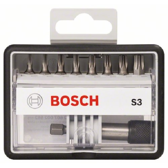 Schrauberbit-Set Robust Line S Extra-Hart, 8 + 1-teilig, 25 mm, Torx-Beschreibung lesen