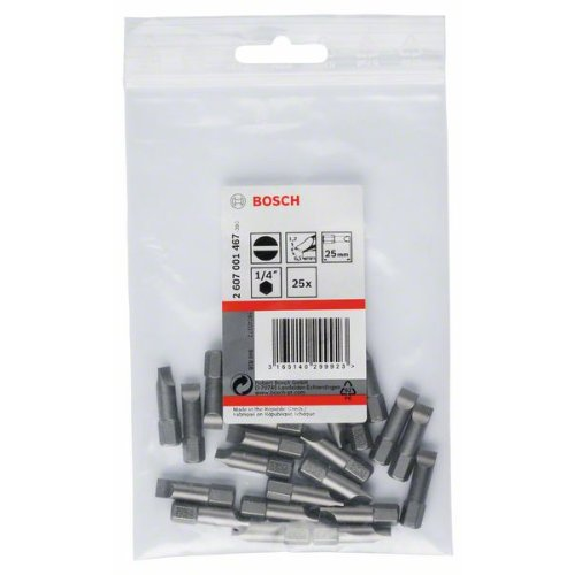 Schrauberbit Extra-Hart, S 1,2 x 6,5, 25 mm, 25er-Pack Schrauberbit Extra-Hart, S 1,2 x 6,5, 25 mm, 25er-Pack-Beschreibung lesen