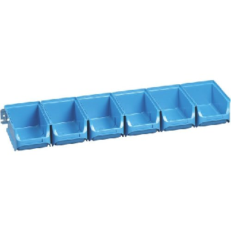 Sichtboxen-Set blau 613x165x75 mm-Beschreibung lesen