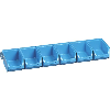 Sichtboxen-Set blau 613x165x75 mm