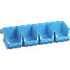 Sichtboxen-Set blau 600x240x125 mm