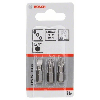 Schrauberbit-Set Extra-Hart (gemischt), 3-teilig, S 1,0x5,5, PH2, PZ2, 25 mm
